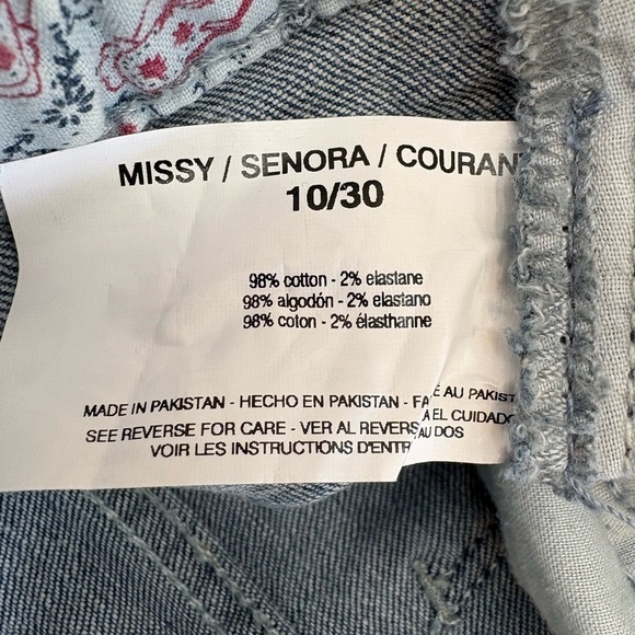 Vintage America Womens Gratia Bestie Boyfriend Fit Mid-Rise Jeans Size 10 - Picture 9 of 9